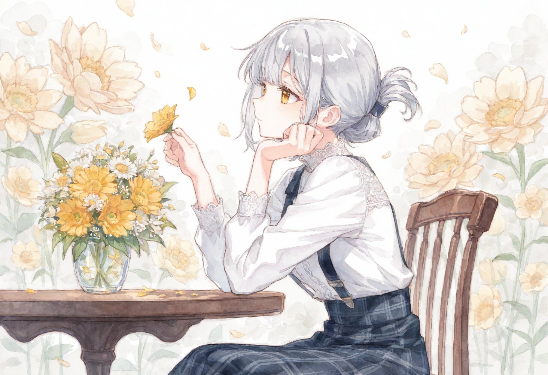 看板娘　flowers