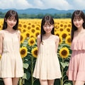 ひまわり畑（３人） No.4 11枚目