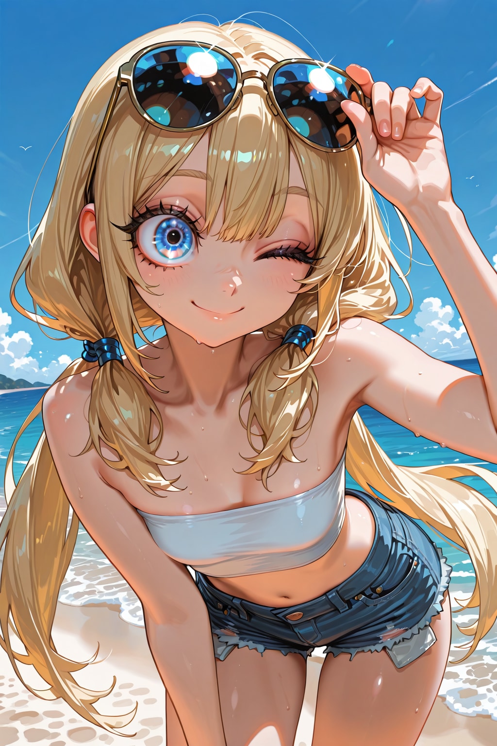 太陽が照らす夏コーデ