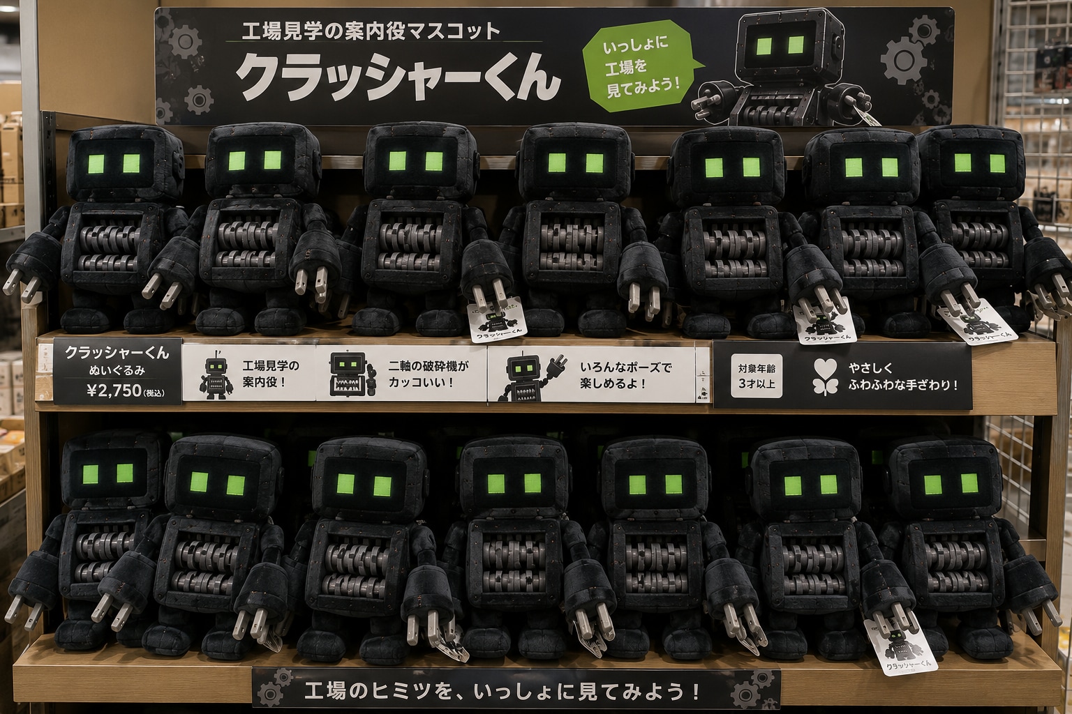 工場のお土産コーナー
