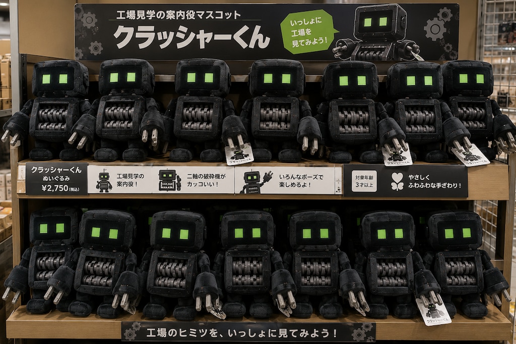 工場のお土産コーナー
