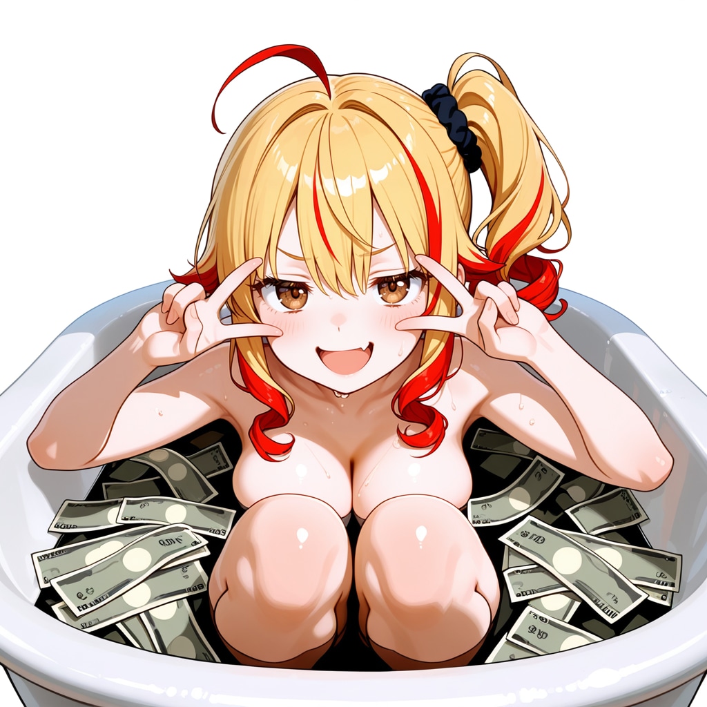 癒しの紙幣風呂