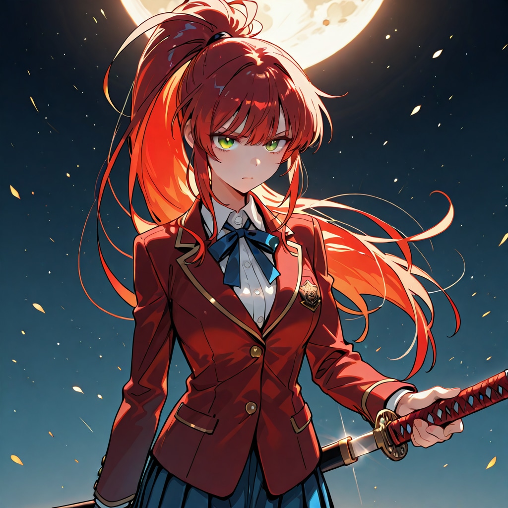 月夜の少女