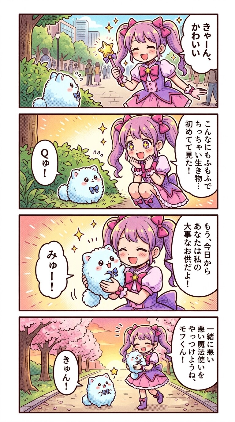 魔法少女ともふもふの出会い