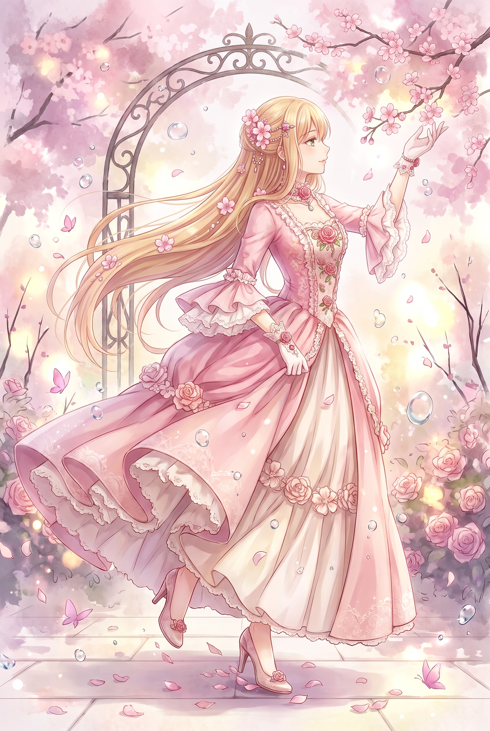 桜霞薔薇令嬢 | の人気AIイラスト・グラビア