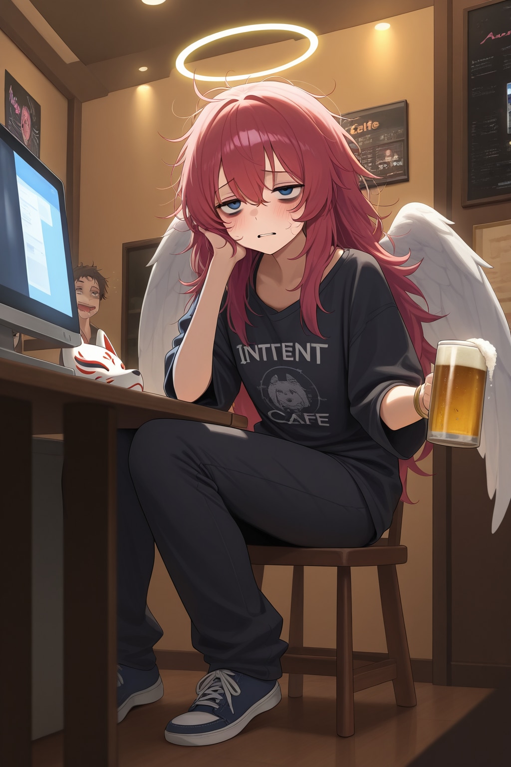 ネットカフェに引き籠る天使