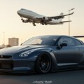 R35GT-Rとボーイング747 3枚目