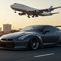 R35GT-Rとボーイング747 4枚目