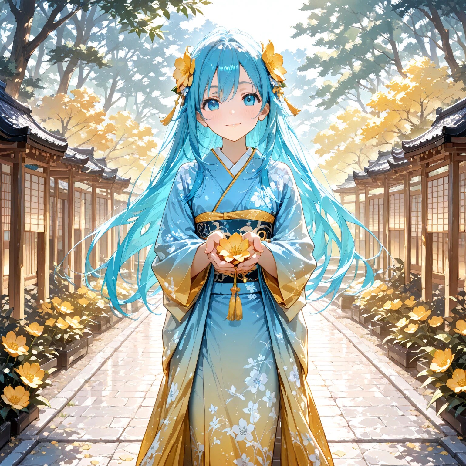 潮音さんと山吹の花