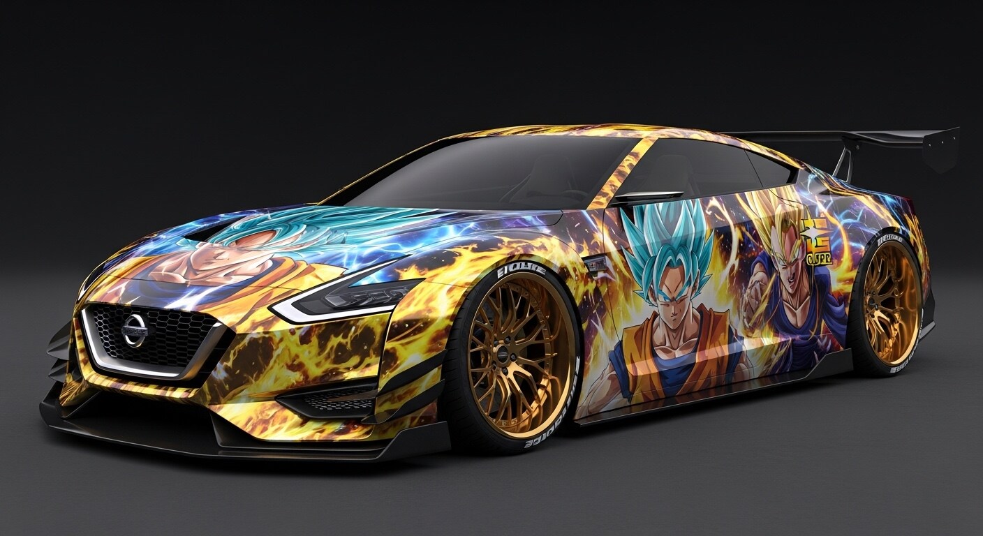 ドラゴンボール痛車GT-Rコンセプト | の人気AIイラスト・グラビア