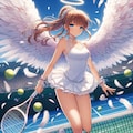 テニス女子×天使 1 2枚目