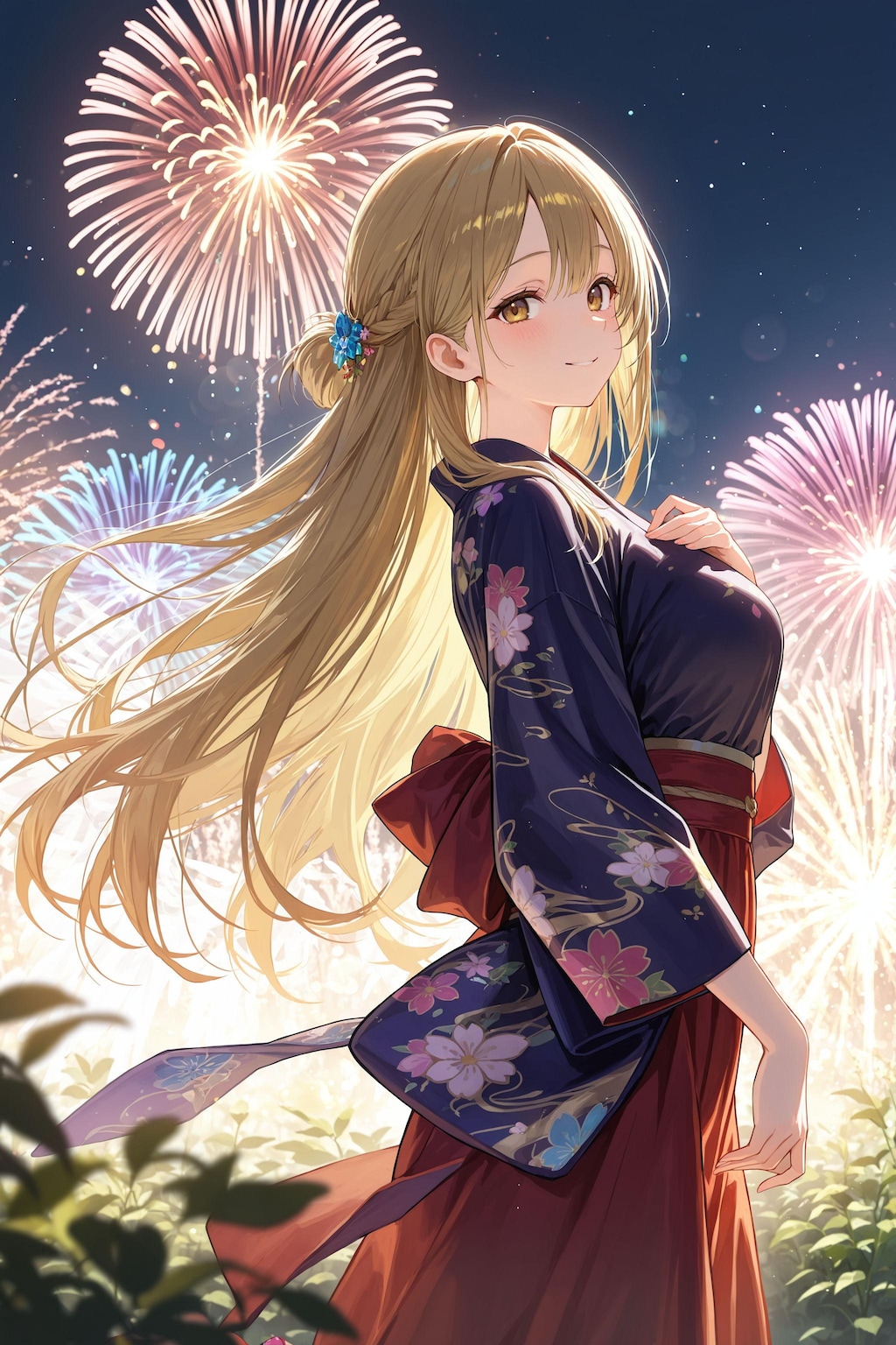 【歌：Summer Fireworks and You】異世界学園の少女