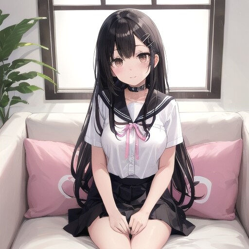 黒髪ロングの子