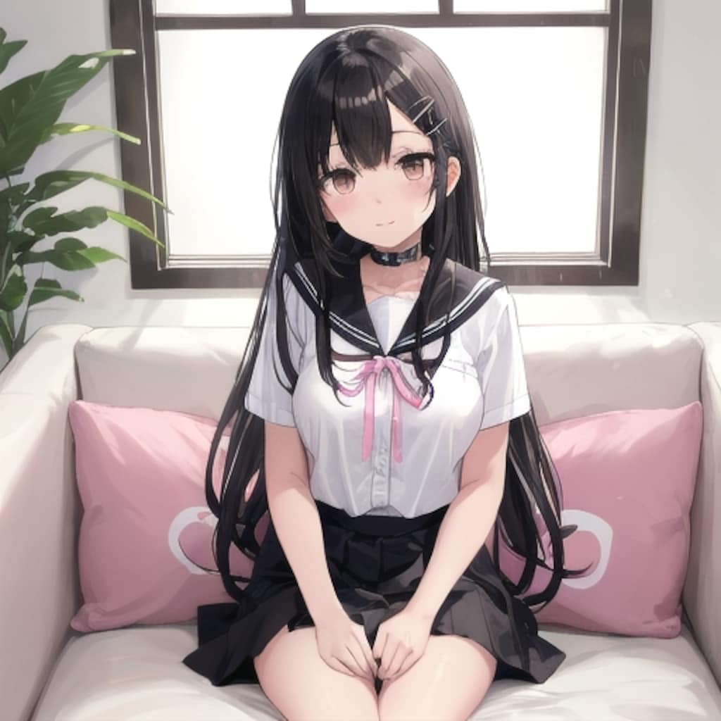 黒髪ロングの子