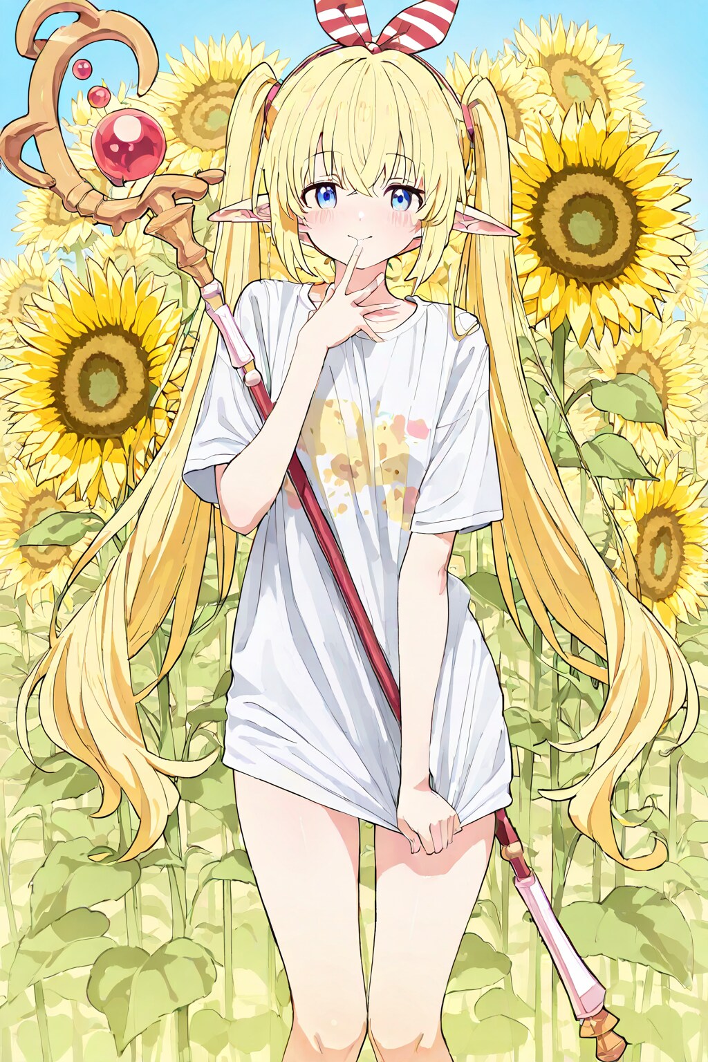 エルフとひまわり