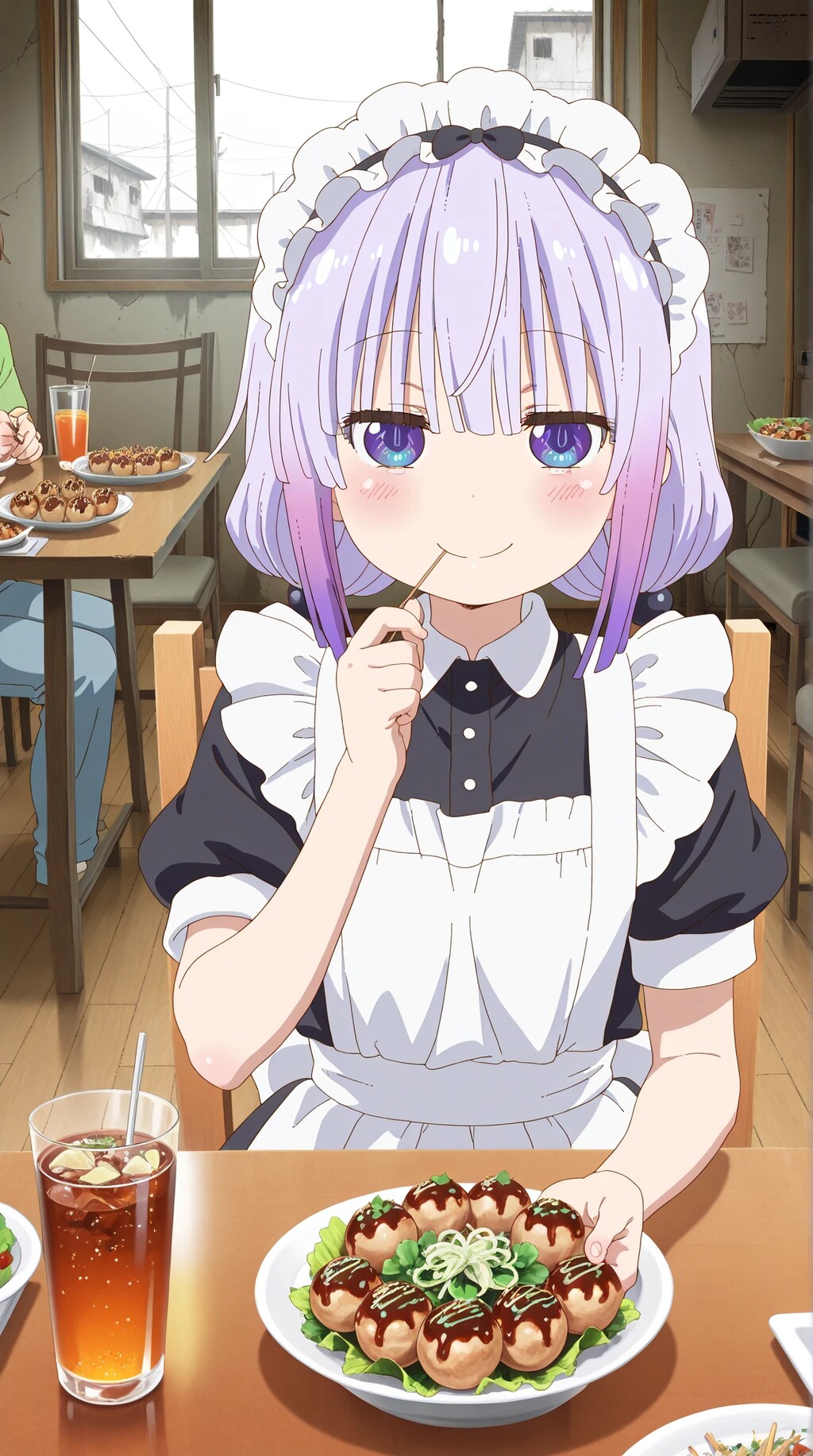 小林さんちのメイドラゴン　カンナ　🐲　タコ焼き！