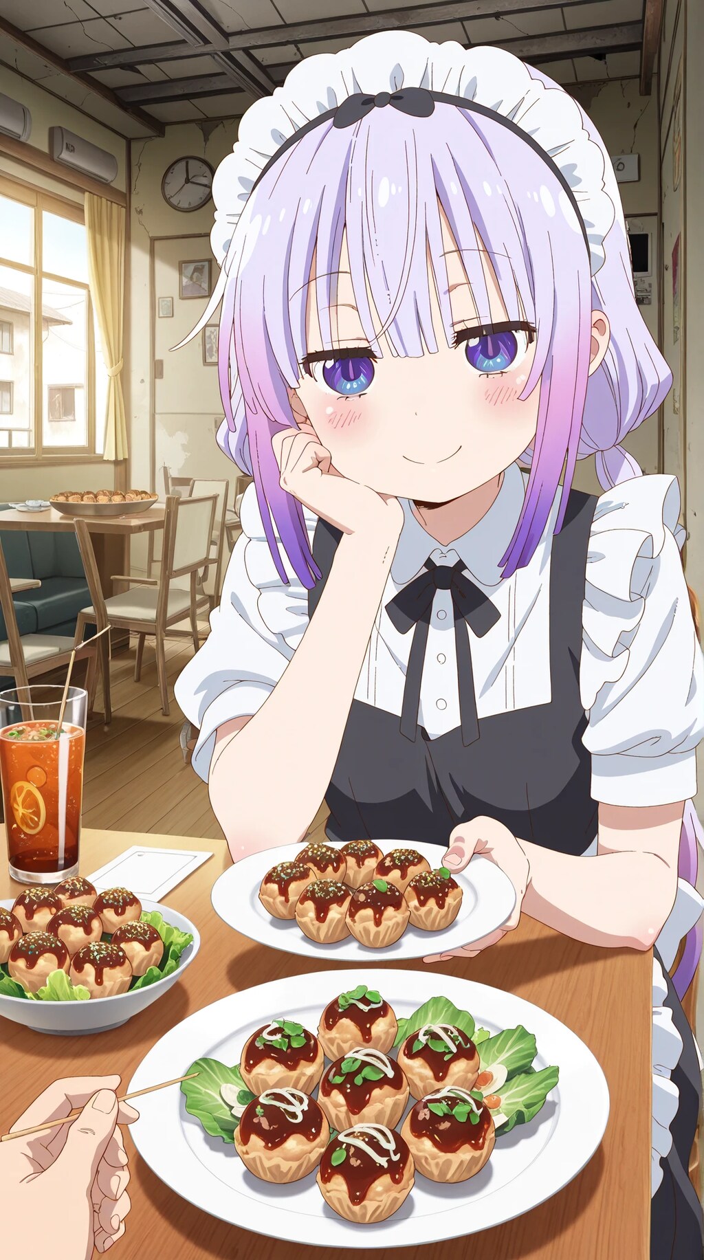 小林さんちのメイドラゴン　カンナ　🐲　タコ焼き！