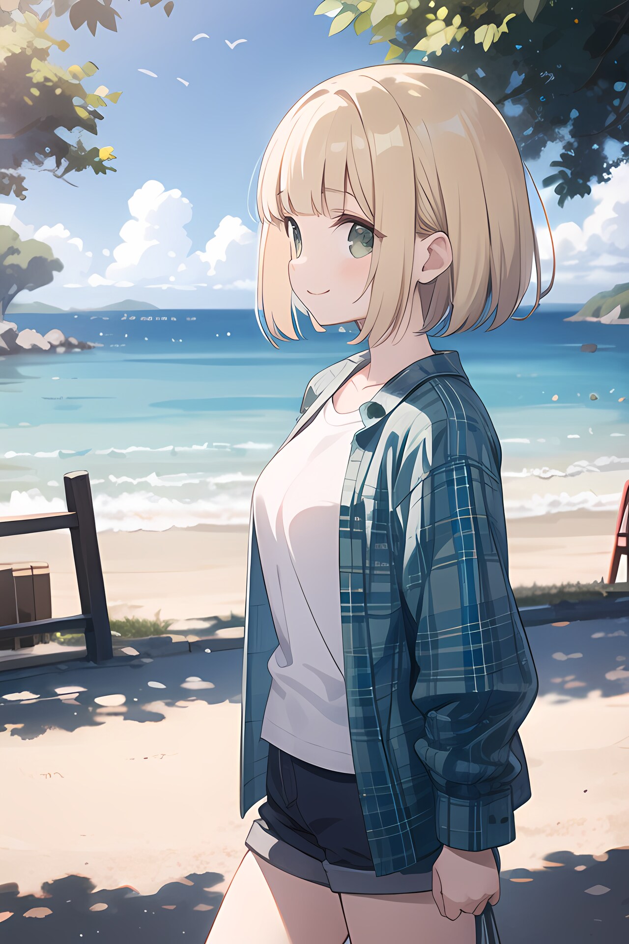海辺をお散歩