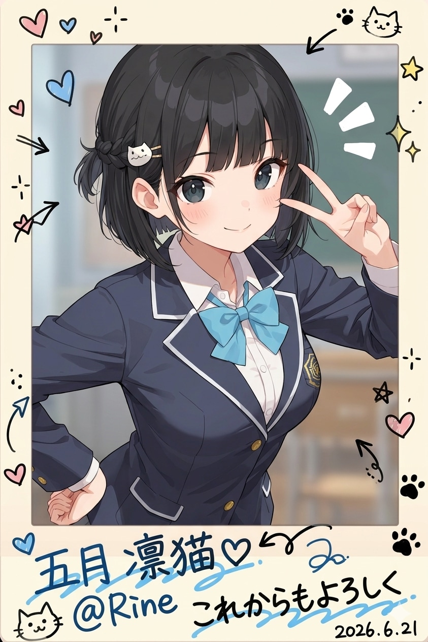 凜猫ちゃんのデコフォト