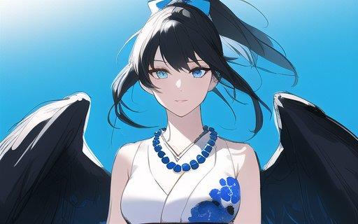 カラス美女