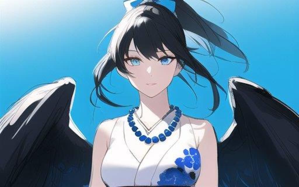 カラス美女