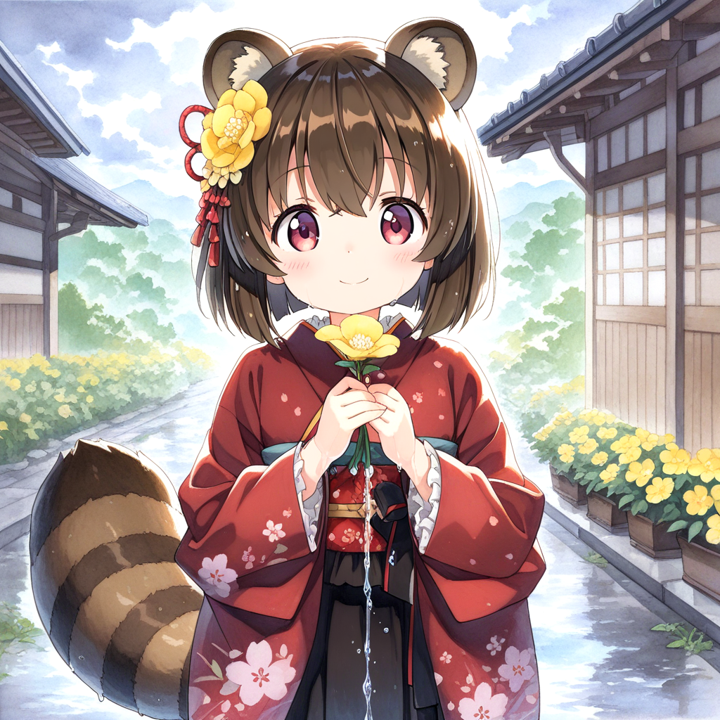 実は紅皿はタヌキだった・・・・。
