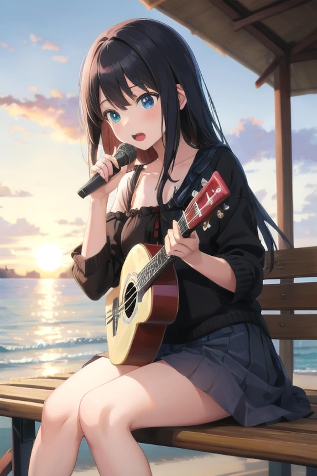 ウクレレと彼女