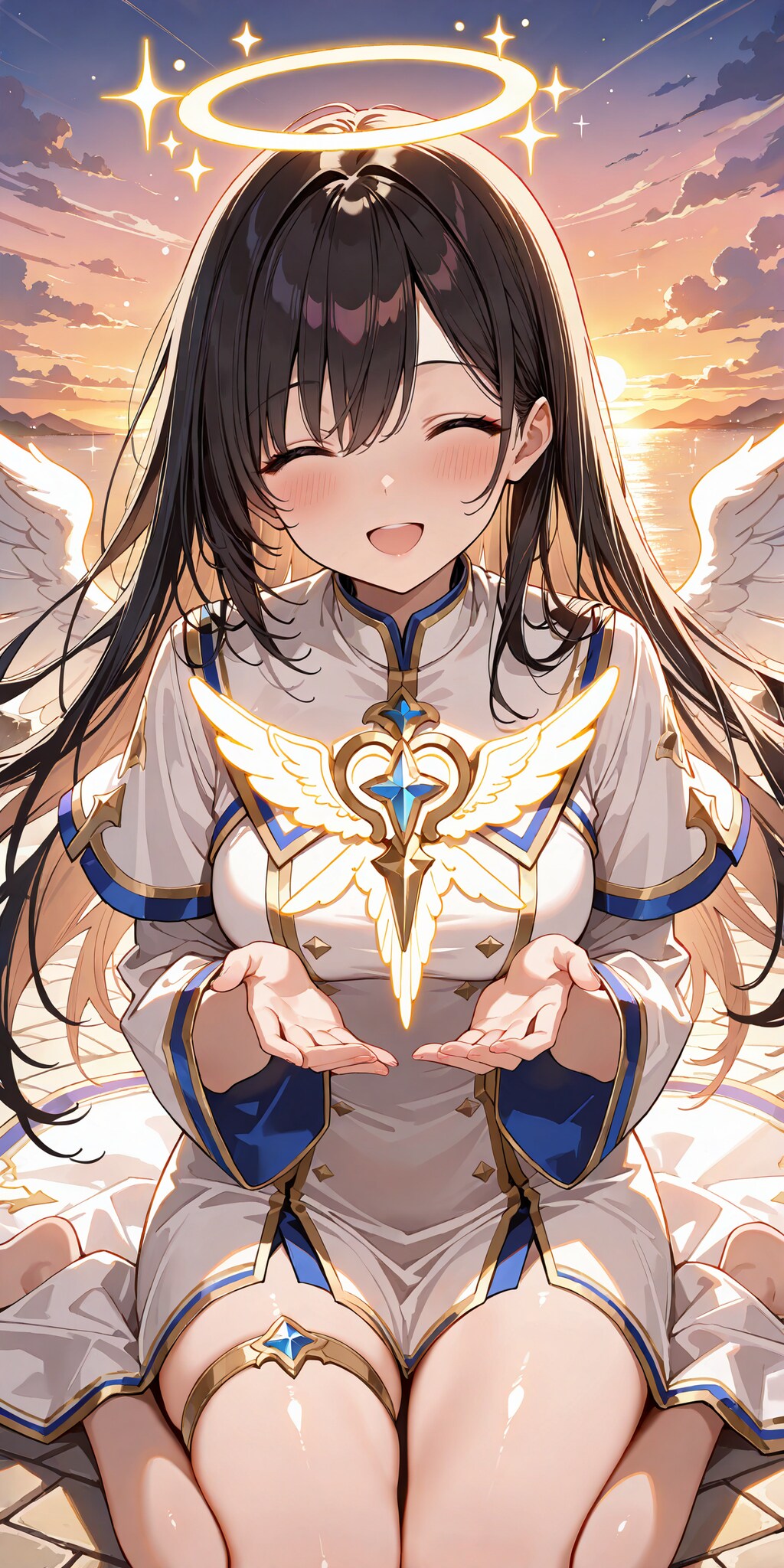 天使と天界 神聖 (縦長)