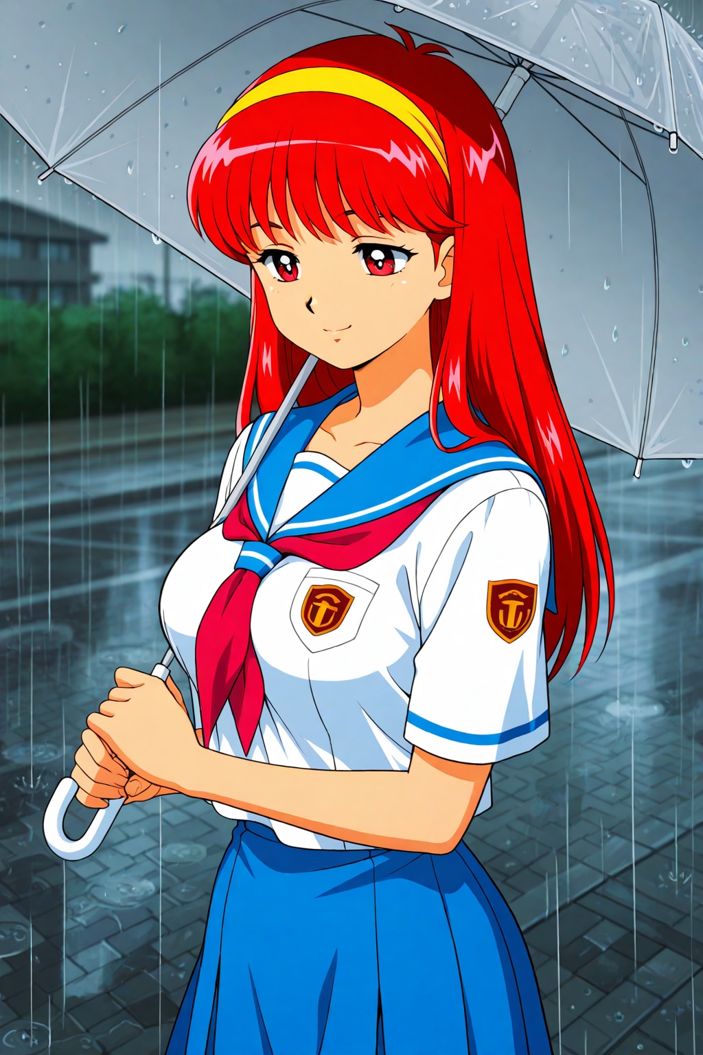 雨の日の下校イベント☔️ | の人気AIイラスト・グラビア
