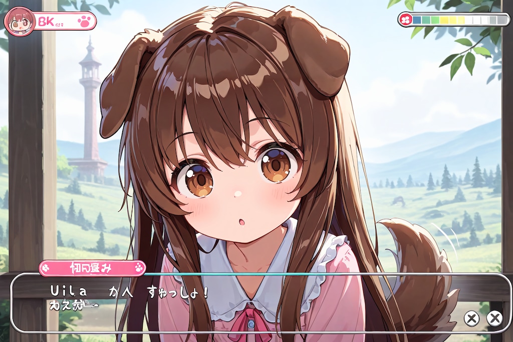 ケモミミのギャルゲーを買ってきたんだが字が読めなくて全くストーリーがわからない件