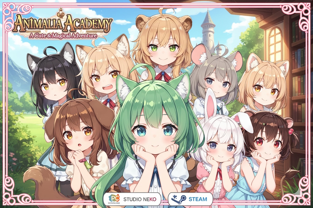 ケモミミのギャルゲーを買ってきたんだが字が読めなくて全くストーリーがわからない件