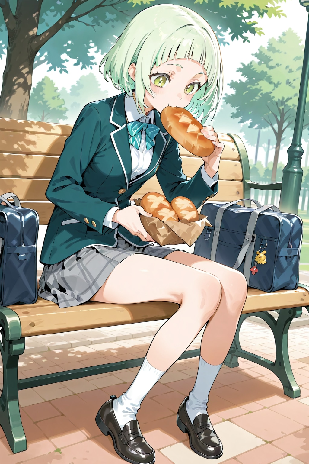 パンを食べるDAISYちゃん