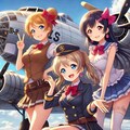 ラブライブキャラとB-29 2枚目