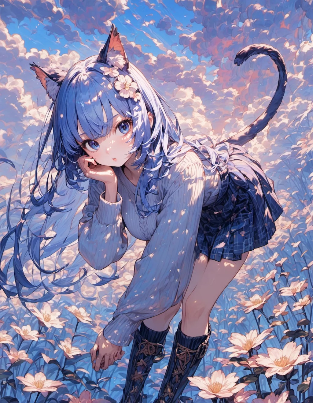 Twilight Fox in the Meadow