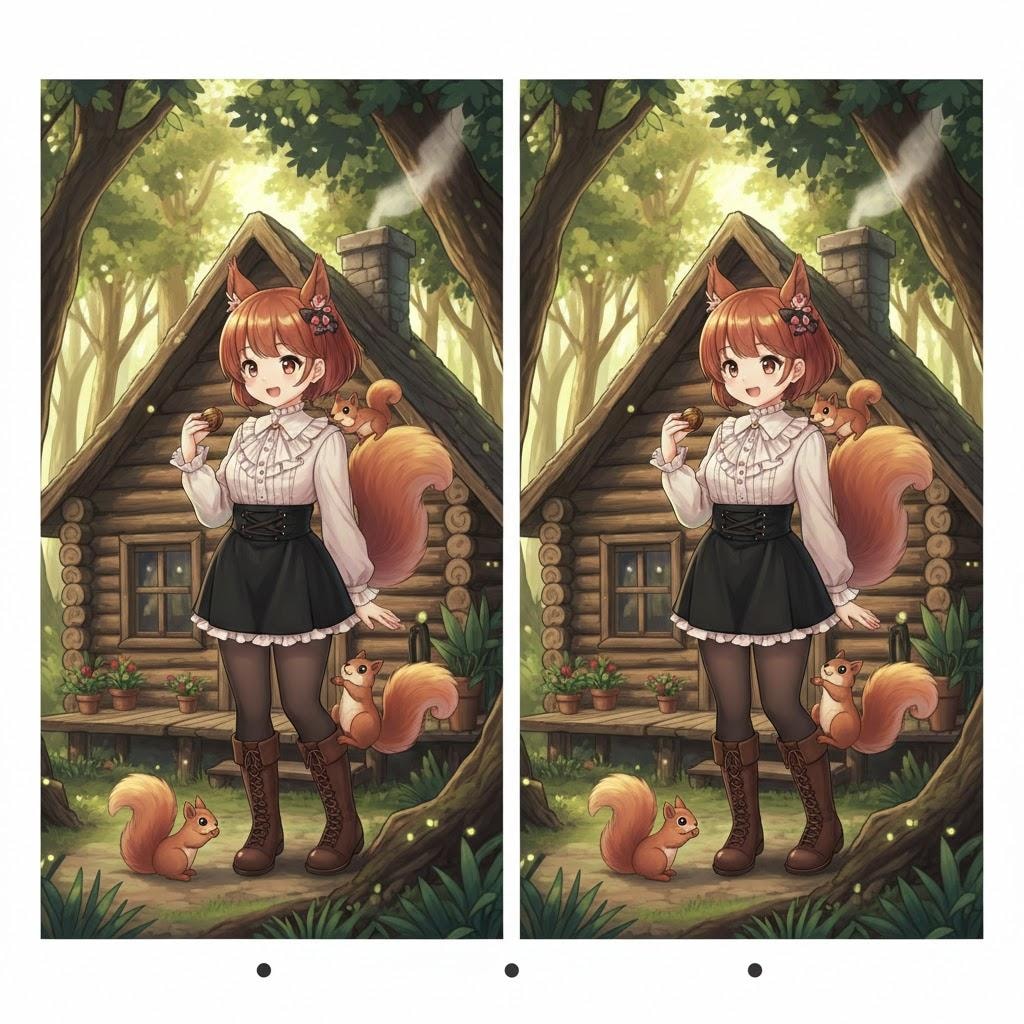 シルちゃんステレオグラム001《おいでよ どうぶつの娘》