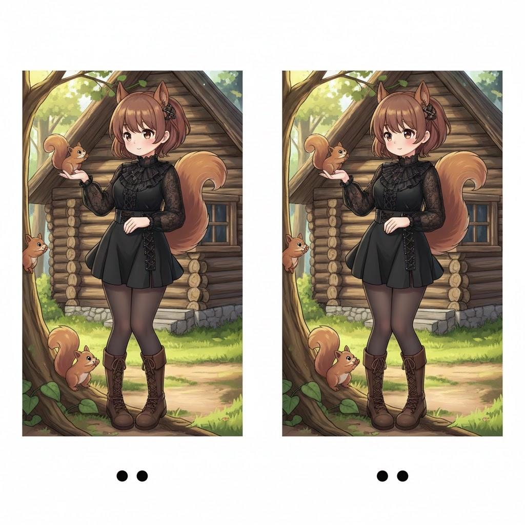 シルちゃんステレオグラム001《おいでよ どうぶつの娘》