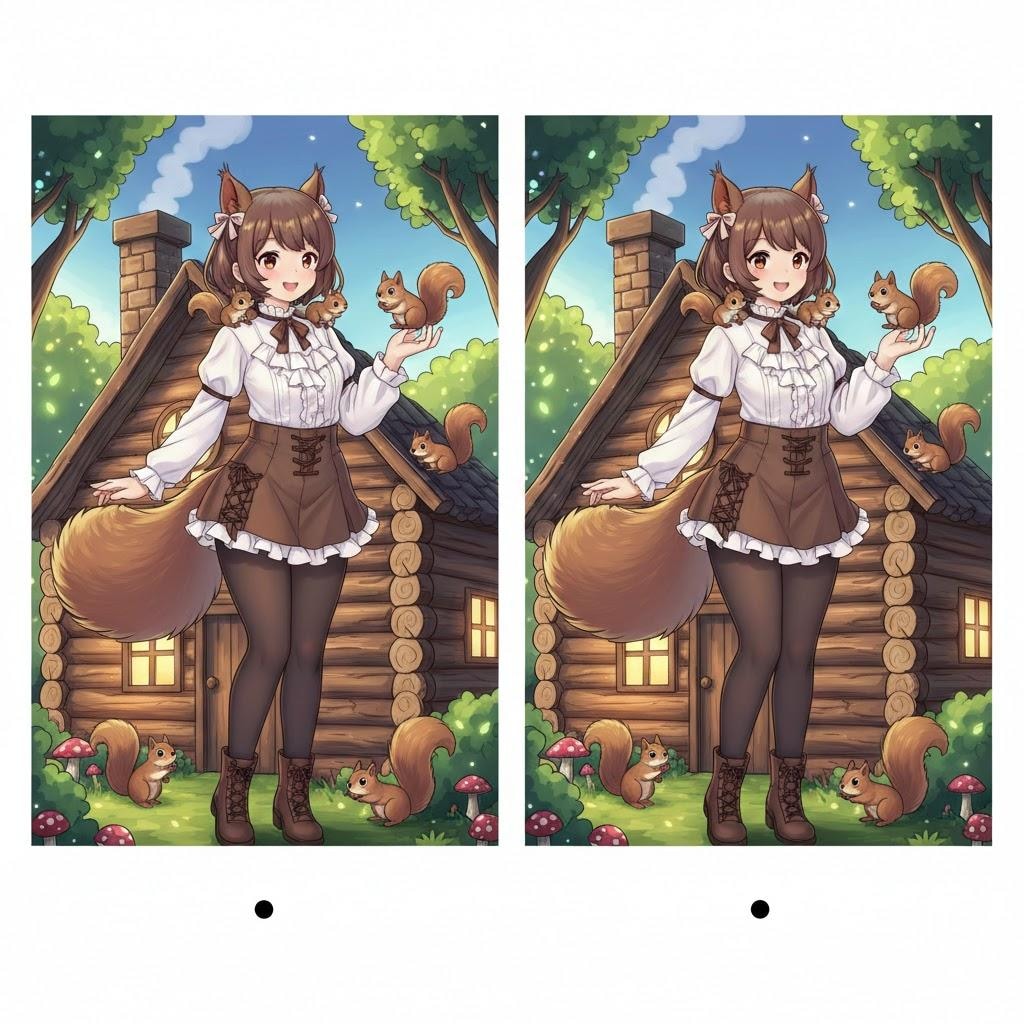 シルちゃんステレオグラム001《おいでよ どうぶつの娘》