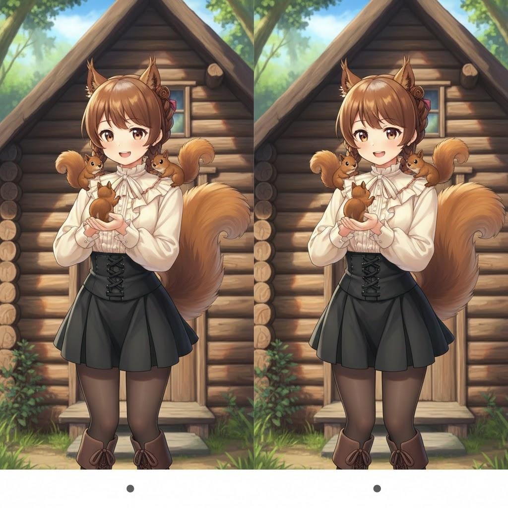 シルちゃんステレオグラム001《おいでよ どうぶつの娘》