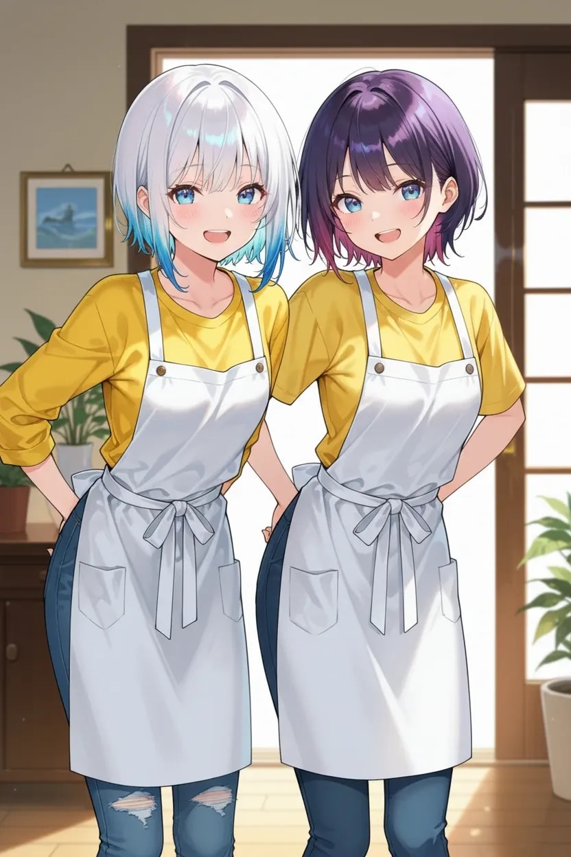 1月3日おはようございます！　ちちぷい家政婦紹介所から来ました！ | の人気AIイラスト・グラビア