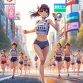 マラソン女子1 10枚目