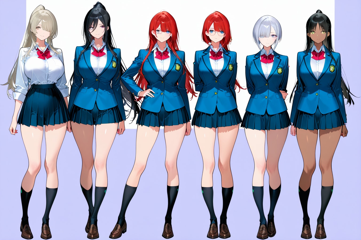 最近の女の子たちのグループ？😮？😧？ | の人気AIイラスト・グラビア