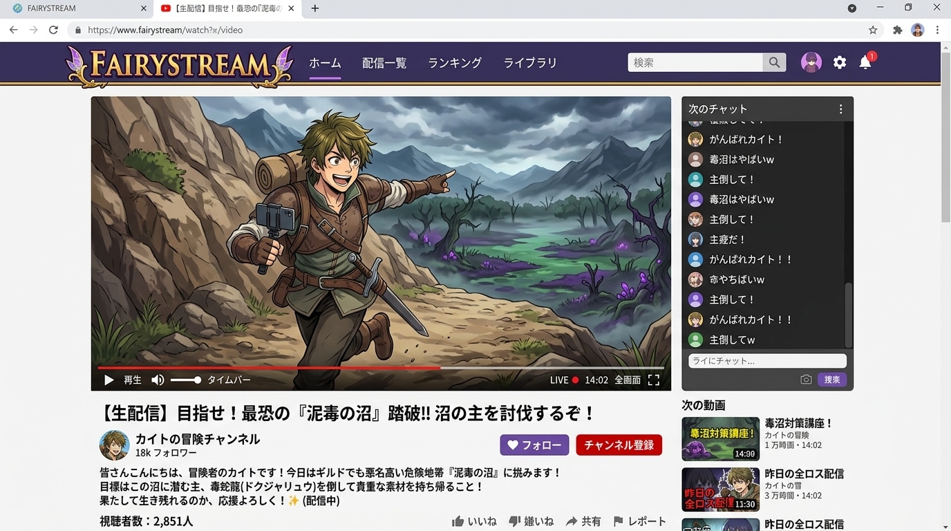 毒沼攻略配信