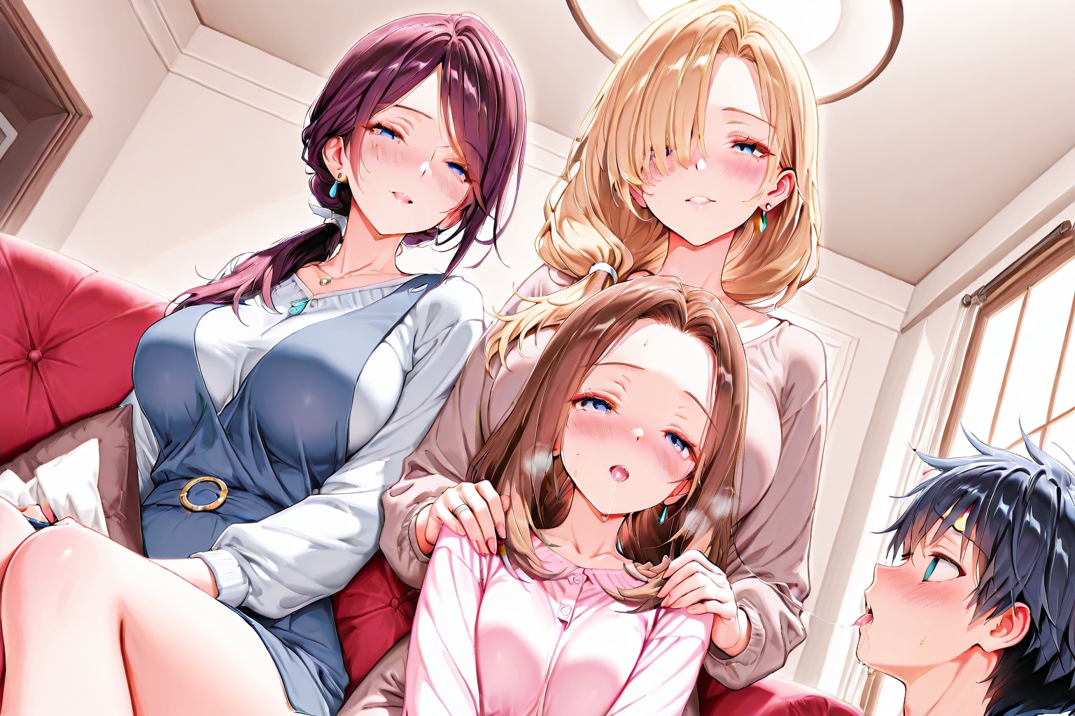 ホテルで娘と息子のお見合いをさせる母親たち
