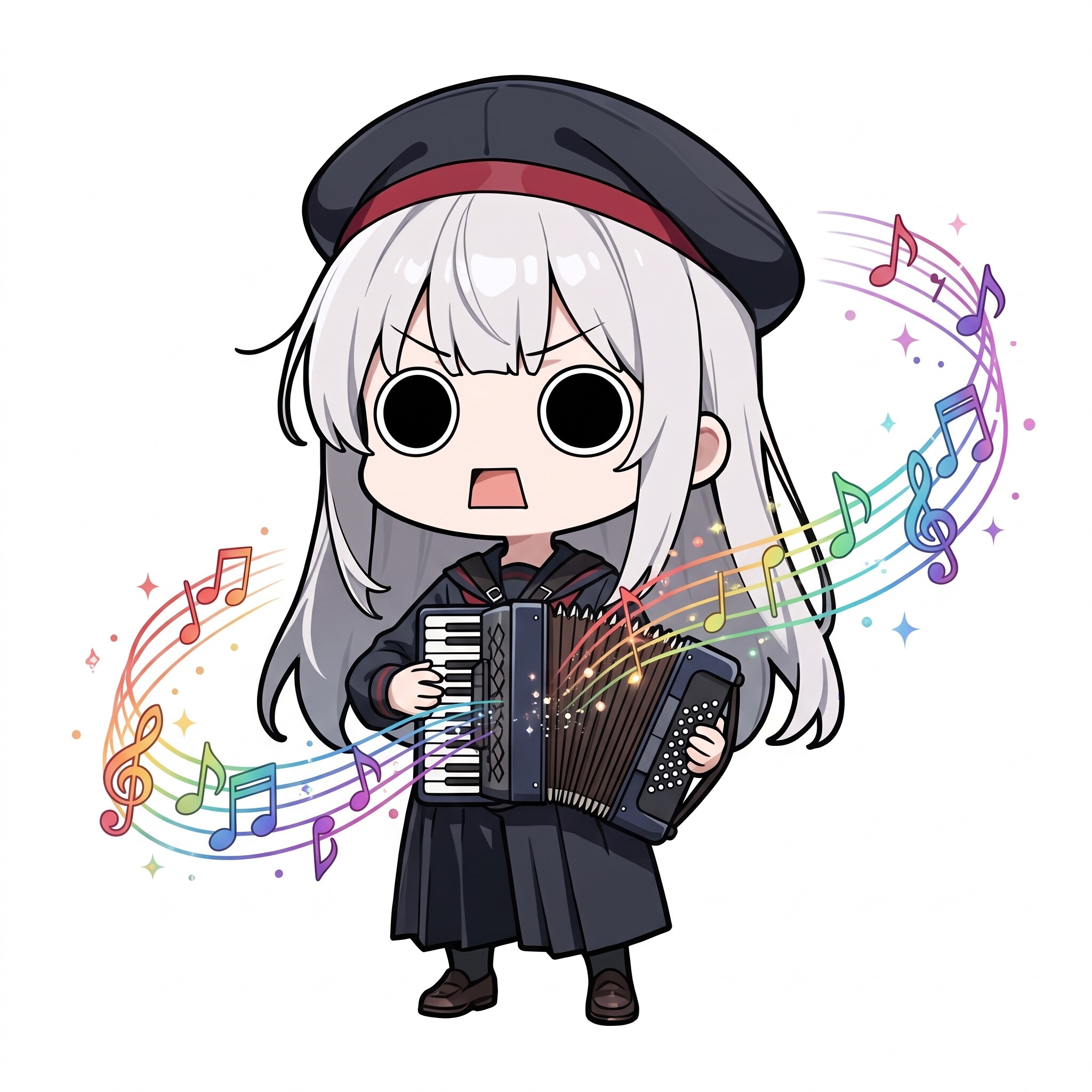 アコーディオン演奏えらいこっちゃ嬢 | の人気AIイラスト・グラビア