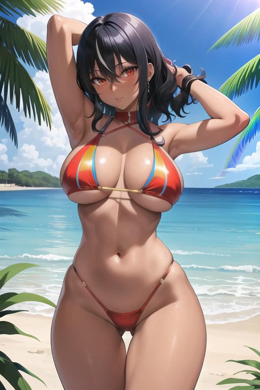 褐色ビキニギャル4