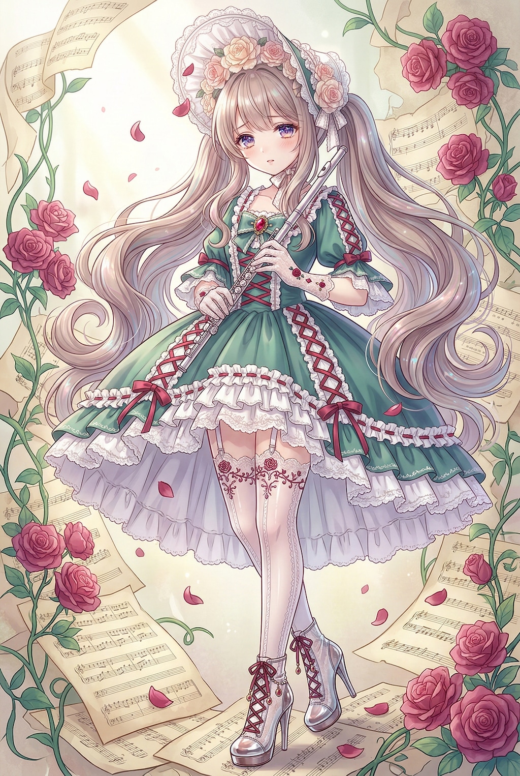 薔薇に囁くのフルート旋律