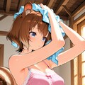 お風呂あがりシルちゃん《おいでよ どうぶつの娘》 5枚目