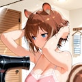 お風呂あがりシルちゃん《おいでよ どうぶつの娘》 2枚目