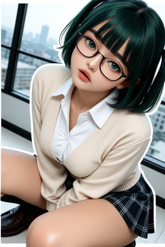 眼鏡女子