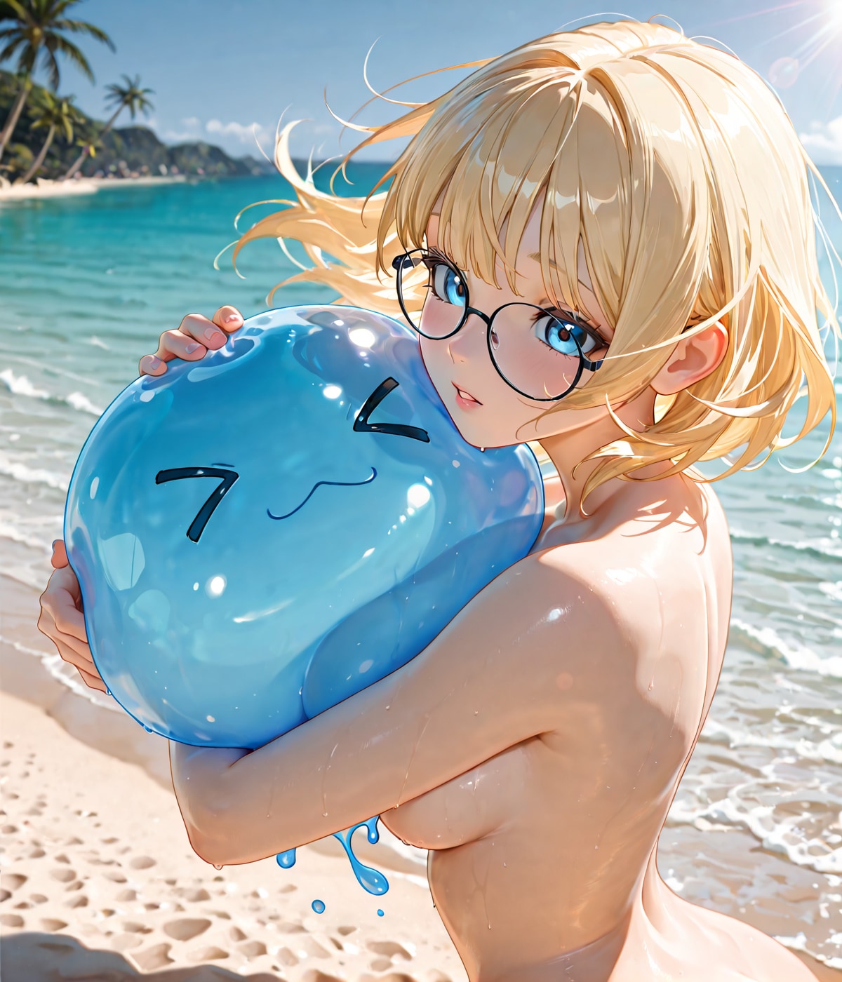 「浜辺でスライムゲット！」
